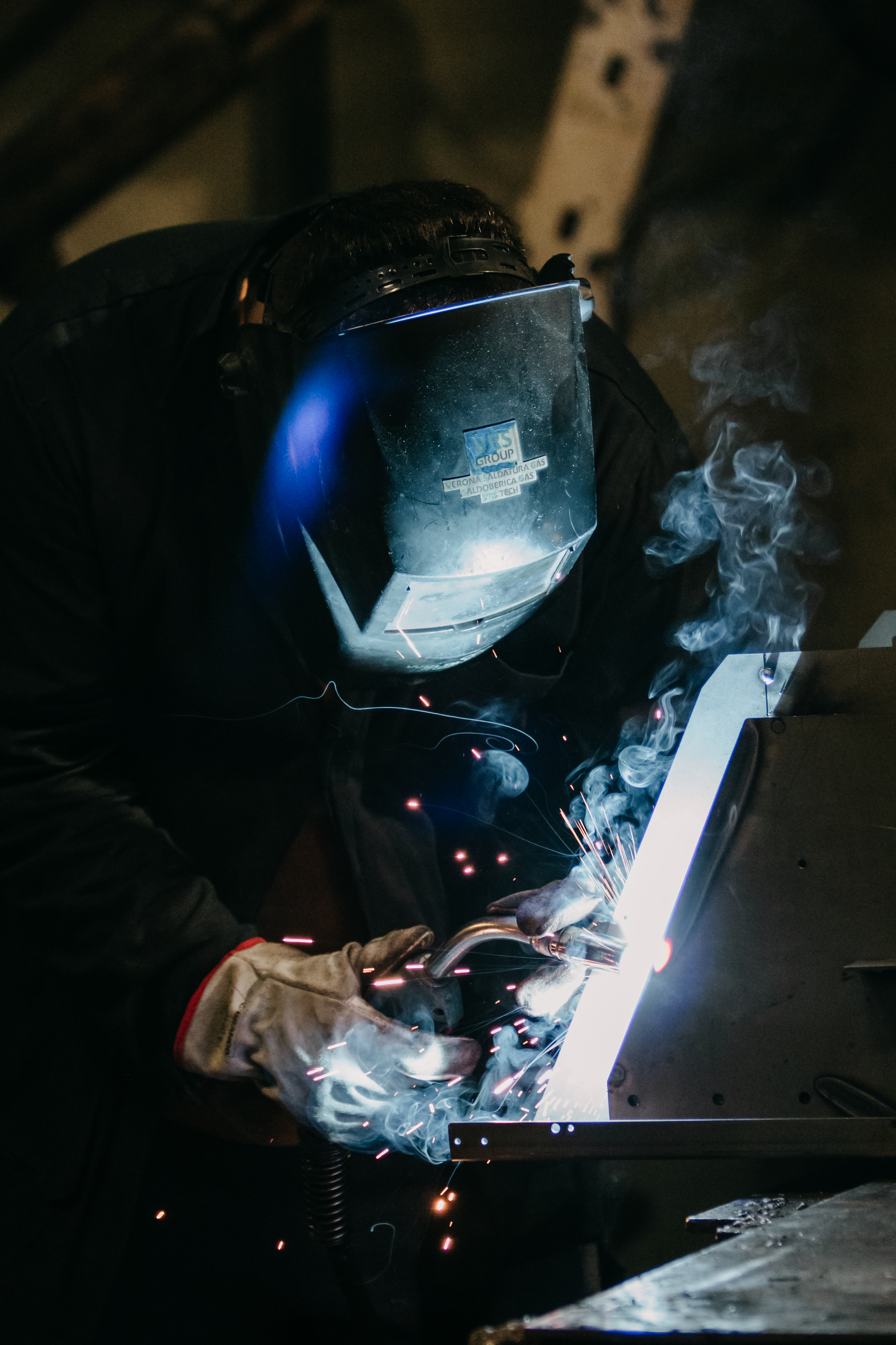 Area saldatura in produzione